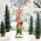 Set of 2 12.5"H Christmas Resin Stacked Gingerbread Table Decor